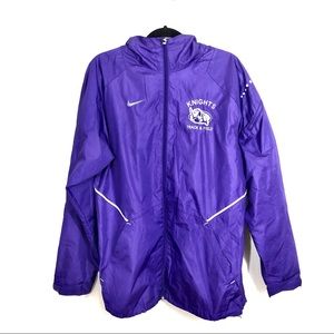 Nike Storm Fit Purple Track Rain Jacket Size Small